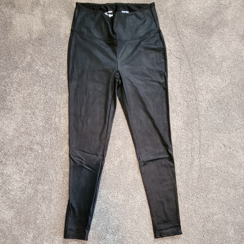 Black Shimmer Leggings